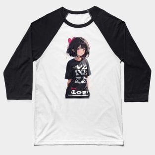 Beautiful anime girl on valentine's day Baseball T-Shirt